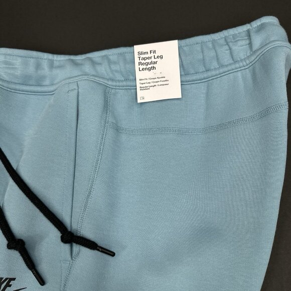 Nike Tech Fleece Pants Joggers Denim Turquoise FB8002-464 Men’s Sizes - Picture 3 of 7
